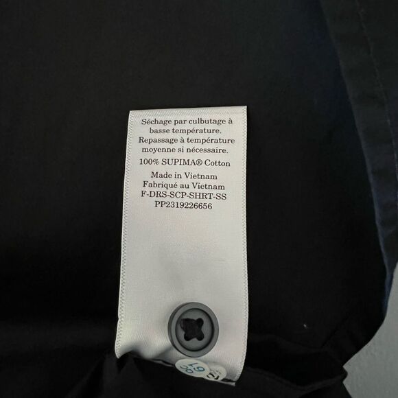 New Everlane The Supima® Cotton Short-Sleeve Shirt Dress in Black Size 12 - Picture 8 of 13